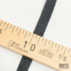 Biais non replié polyamide maille lurex ciel givré