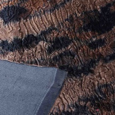 Coupon 3m Alcantara tigré noir chocolat