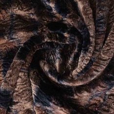 Coupon 3m Alcantara tigré noir chocolat