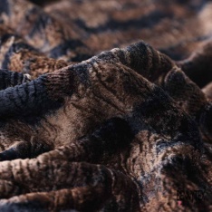 Coupon 3m Alcantara tigré noir chocolat