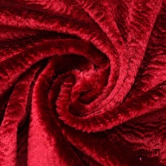 Coupon 3m Alcantara uni rouge Noël