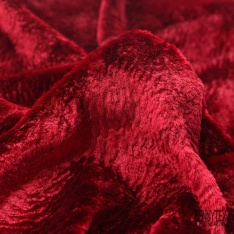 Coupon 3m Alcantara uni rouge Noël