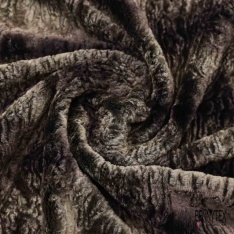Coupon 3m Alcantara tigré noir taupe foncé