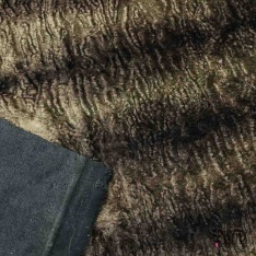 Coupon 3m Alcantara tigré taupe foncé anthracite