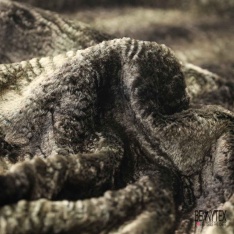 Coupon 3m Alcantara tigré taupe foncé anthracite