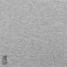 French terry imprimé marinière fine noir blanc cassé envers bouclette