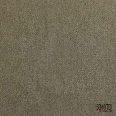 Caban de laine souple vert olive foncé