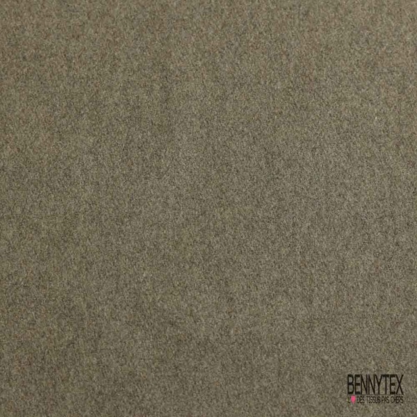 Caban de laine feutré rigide taupe clair