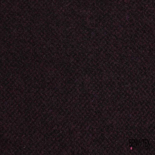 Laine tressée souple violet noir