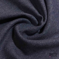 Sergé de laine souple kaki militaire