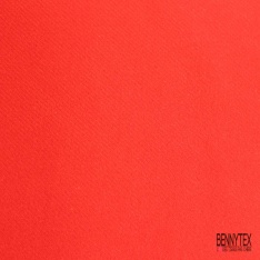 Sergé de laine rouge vif