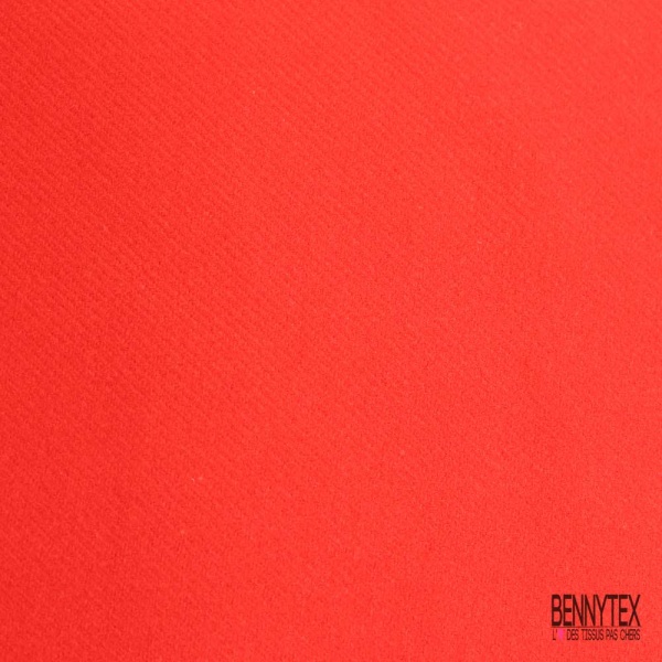 Sergé de laine rouge vif