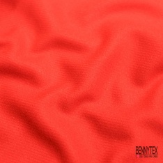 Sergé de laine rouge vif
