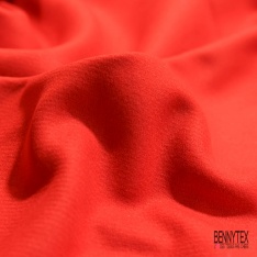 Sergé de laine rouge vif