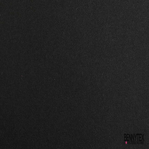 Drap de laine souple uni noir