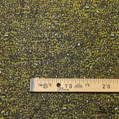 Fibranne viscose paschmina tissé teint rayure horizontale vert anglais blanc cassé