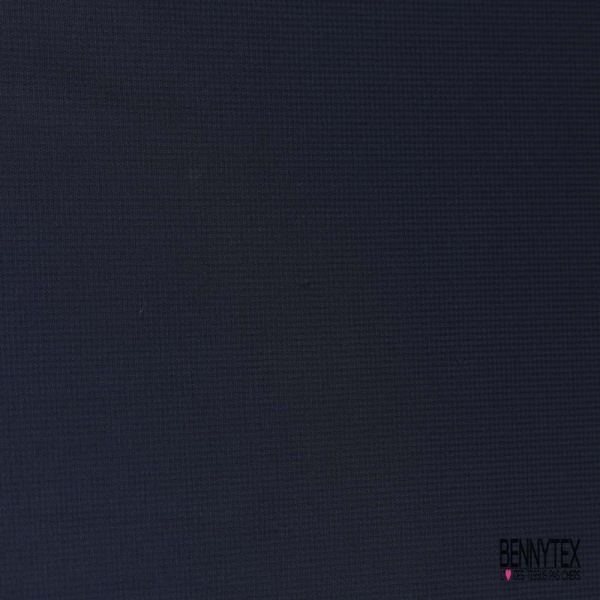 Jersey milano polyamide viscose élasthanne verso mini carreau anthracite marine recto marine