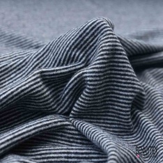 Jersey de laine tricot lourd de luxe motif carreaux fantaisie perle noir petite laize