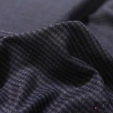 Laine costume femme cachemire mini carreau marine ciel brun