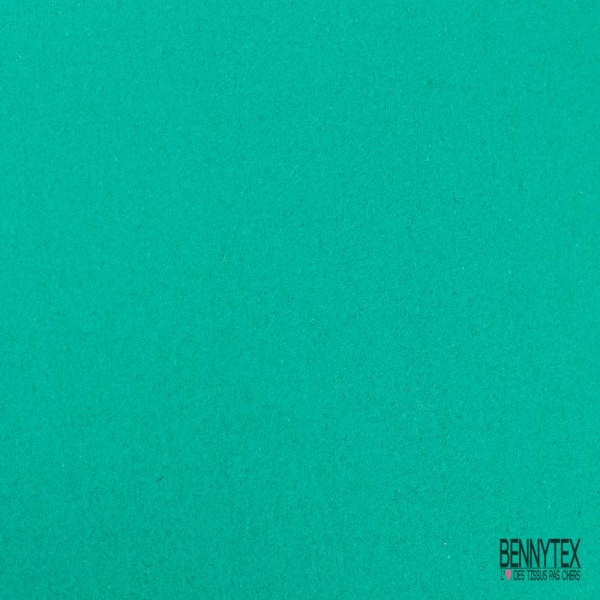 Caban de laine fin souple vert émeraude