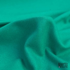 Caban de laine fin souple vert émeraude