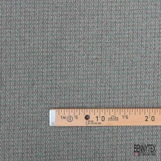 Laine bouillie chinée jaune or blanc discret façon sergé noir en relief