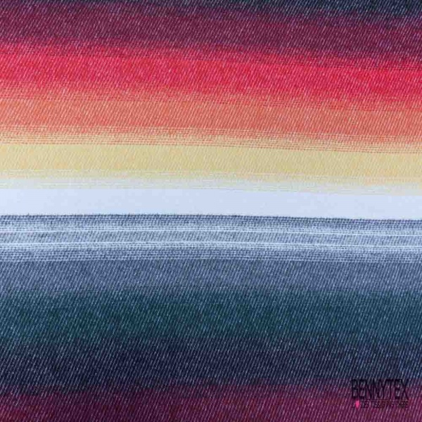 Laine vierge fine arc en ciel