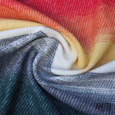 Laine souple fine fantaisie beige gris moyen