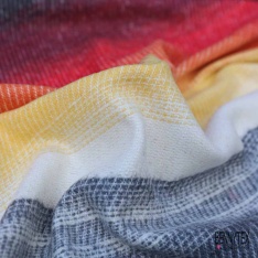 Laine souple fine fantaisie beige gris moyen