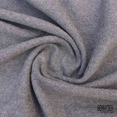 Laine bouillie chinée jaune or blanc discret façon sergé noir en relief