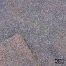 Laine bouillie chinée jaune or blanc discret façon sergé noir en relief