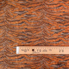 Voile soie coton imprimé carreau sapin chaleur d'or vieux rose