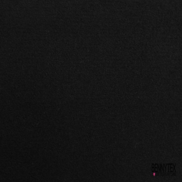 Velours de laine cachemire épais noir