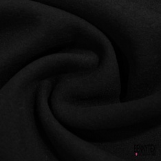 Velours de laine double face recto carreau verso noir