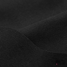 Velours de laine double face recto carreau verso noir