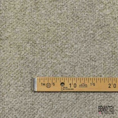 Laine bouclette coton double face de luxe rouge minéral