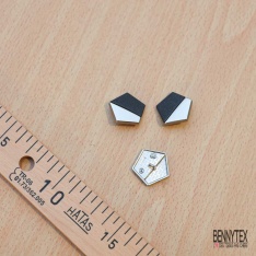 10 boutons à queue métal or bombé motif éléphant