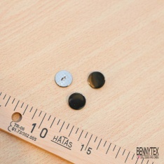 10 boutons à queue fleur de lys métal or demi boule