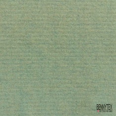 Coupon 3m Tricot de laine velours uni blanc naturel