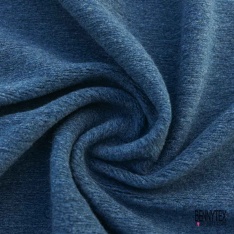 Coupon 3m Tricot de laine velours uni beige chaud