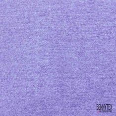 Coupon 3m Tricot de laine velours uni lilas rosé