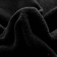 Coupon 3m Tricot de laine velours uni parme