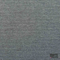 Coupon 3m Tricot de laine velours uni kaki militaire