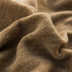 Coupon 3m Tricot de laine velours uni anthracite