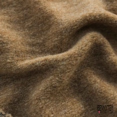 Coupon 3m Tricot de laine velours uni anthracite