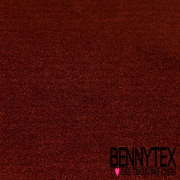 Laine bouillie uni rouille