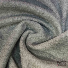 Velours de laine double face recto carreau verso noir