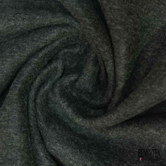 Velours de laine double face recto carreau verso noir