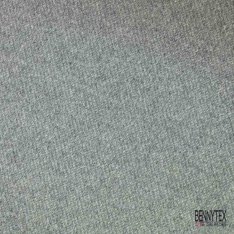 Velours de laine double face recto gris clair verso anthracite