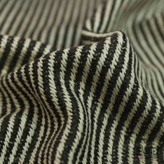 Natté de laine fantaisie texturé ciel petite laize